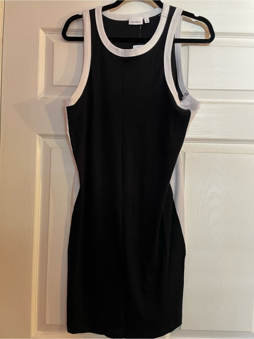 Love Sick by Torrid Black & White Sleeveless Sheath Dress